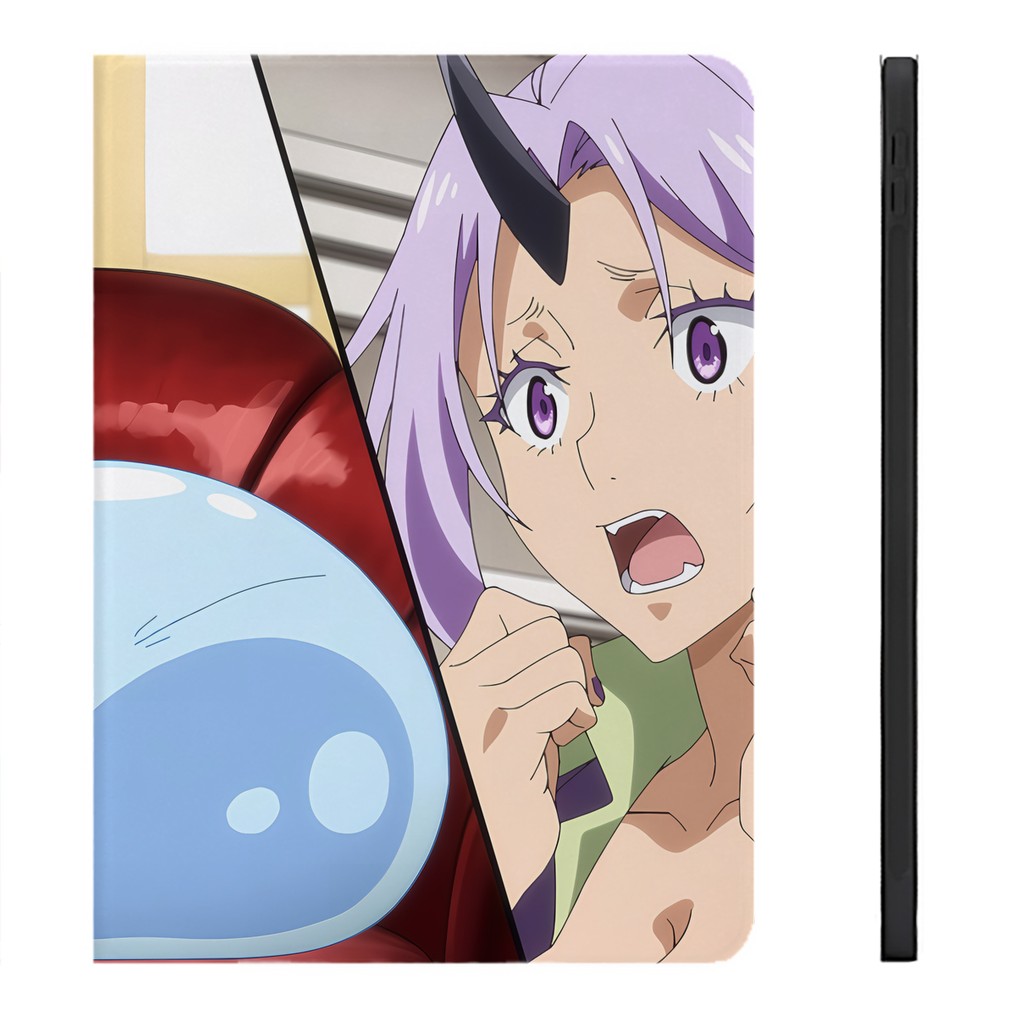 （画像用） 転スラ Regarding Reincarnated to Slime IPadケース ペンホルダー付き ブックスタイルデザイン